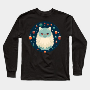Persian Cat Xmas  Ornament, Love Cats Long Sleeve T-Shirt
