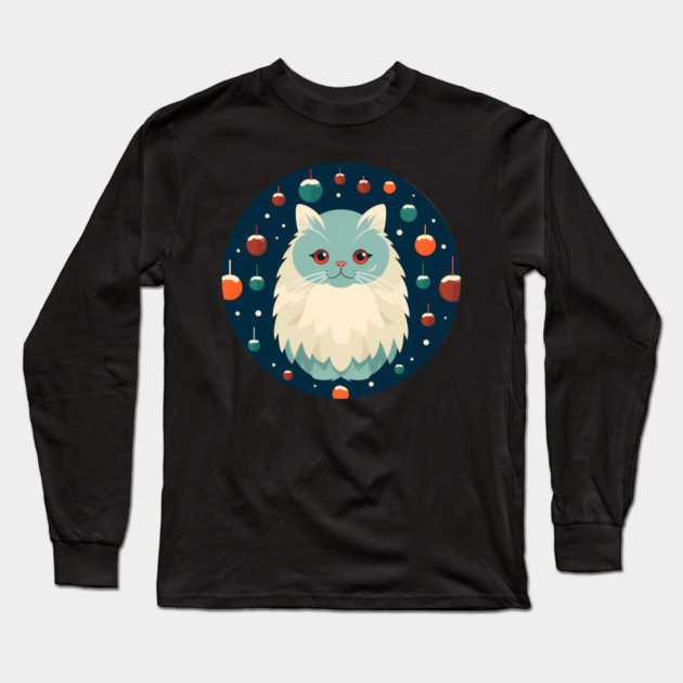 Persian Cat Xmas  Ornament, Love Cats Long Sleeve T-Shirt by logiamerch