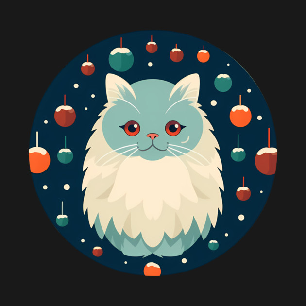Persian Cat Xmas  Ornament, Love Cats by logiamerch
