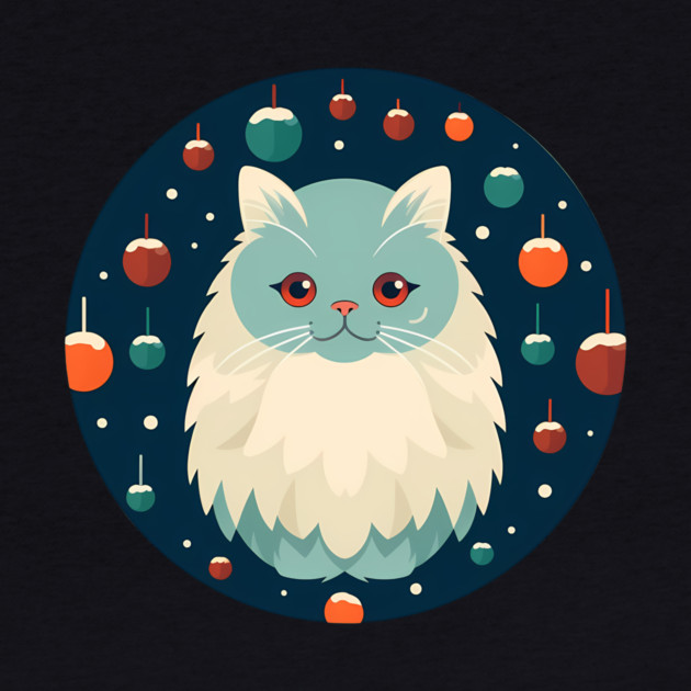 Persian Cat Xmas  Ornament, Love Cats by logiamerch