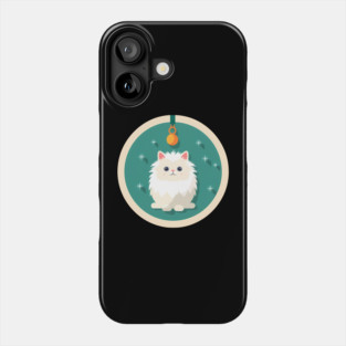 Persian Cat Xmas  Ornament, Love Cats Phone Case