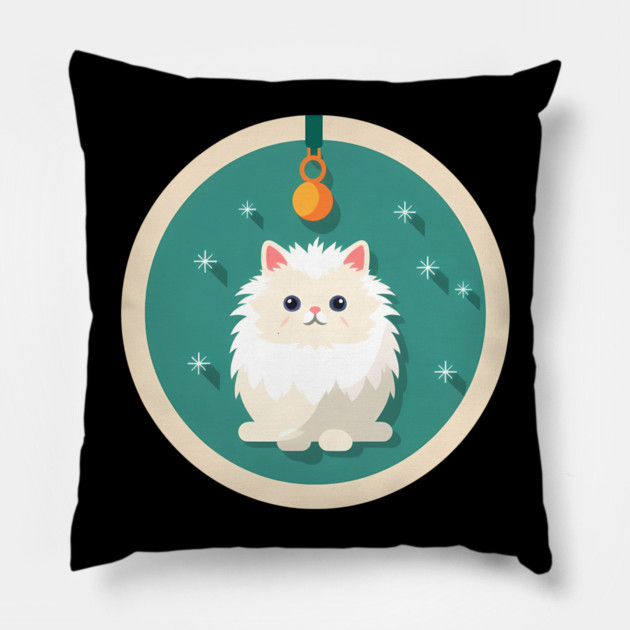 Persian Cat Xmas  Ornament, Love Cats Pillow by logiamerch