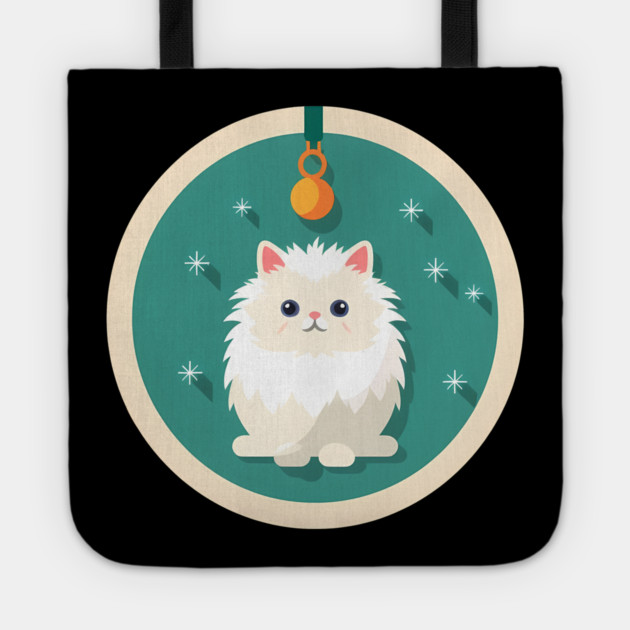 Persian Cat Xmas  Ornament, Love Cats Tote by logiamerch