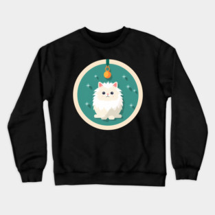 Persian Cat Xmas  Ornament, Love Cats Crewneck Sweatshirt