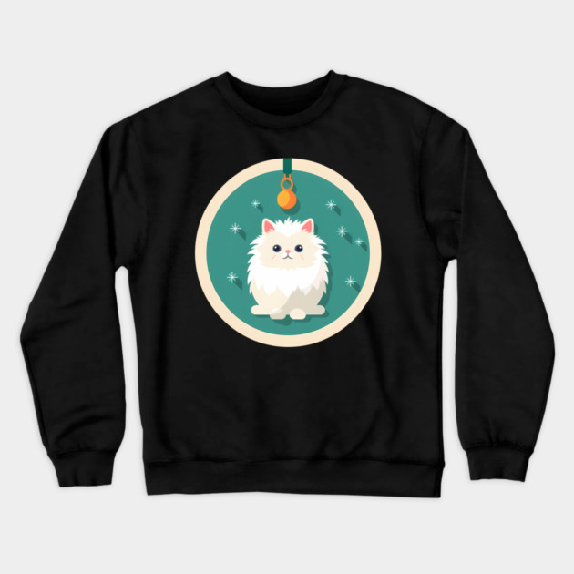 Persian Cat Xmas  Ornament, Love Cats Crewneck Sweatshirt by logiamerch