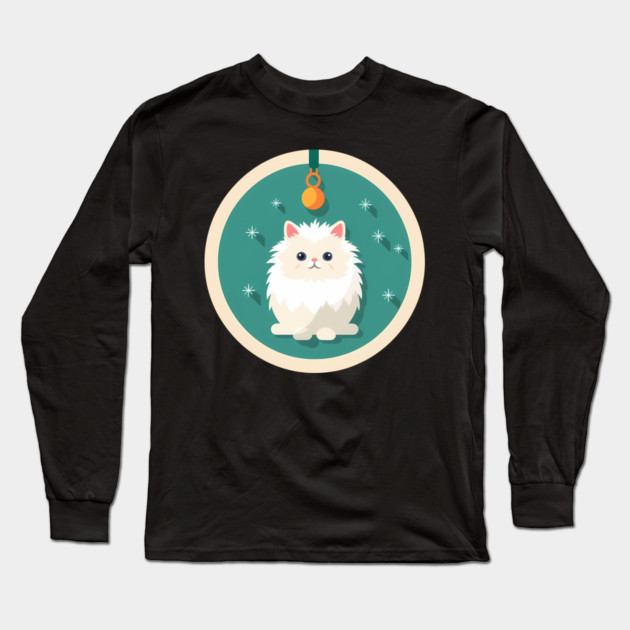 Persian Cat Xmas  Ornament, Love Cats Long Sleeve T-Shirt by logiamerch