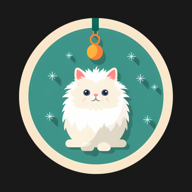 Persian Cat Xmas  Ornament, Love Cats by logiamerch