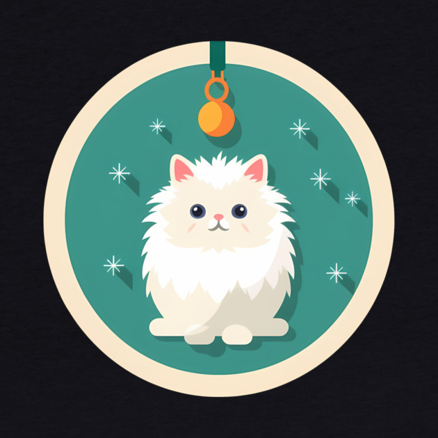 Persian Cat Xmas  Ornament, Love Cats by logiamerch