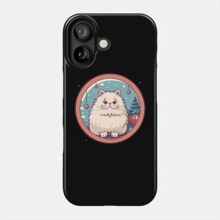 Persian Cat Xmas  Ornament, Love Cats Phone Case