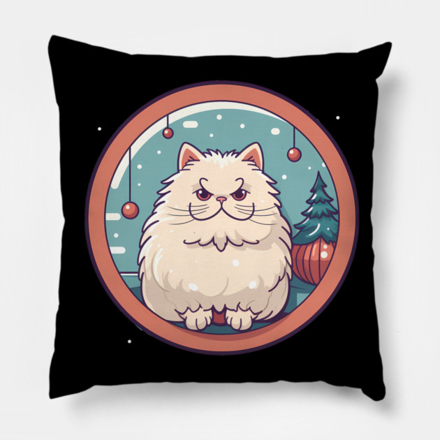 Persian Cat Xmas  Ornament, Love Cats Pillow by logiamerch