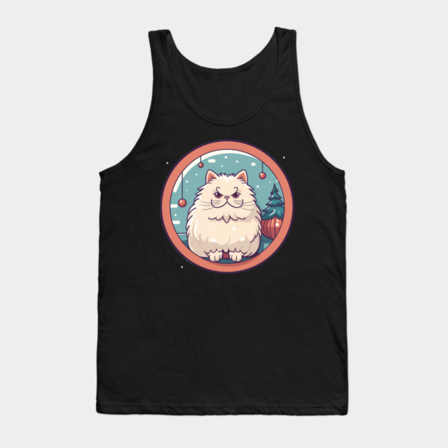 Persian Cat Xmas  Ornament, Love Cats Tank Top by logiamerch
