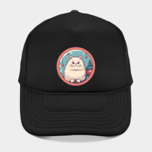 Persian Cat Xmas  Ornament, Love Cats Hat