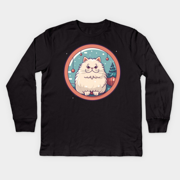 Persian Cat Xmas  Ornament, Love Cats Kids Long Sleeve T-Shirt by logiamerch