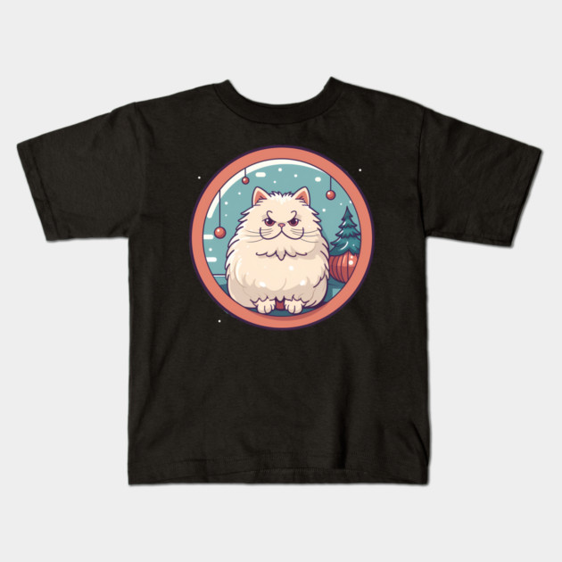 Persian Cat Xmas  Ornament, Love Cats Kids T-Shirt by logiamerch