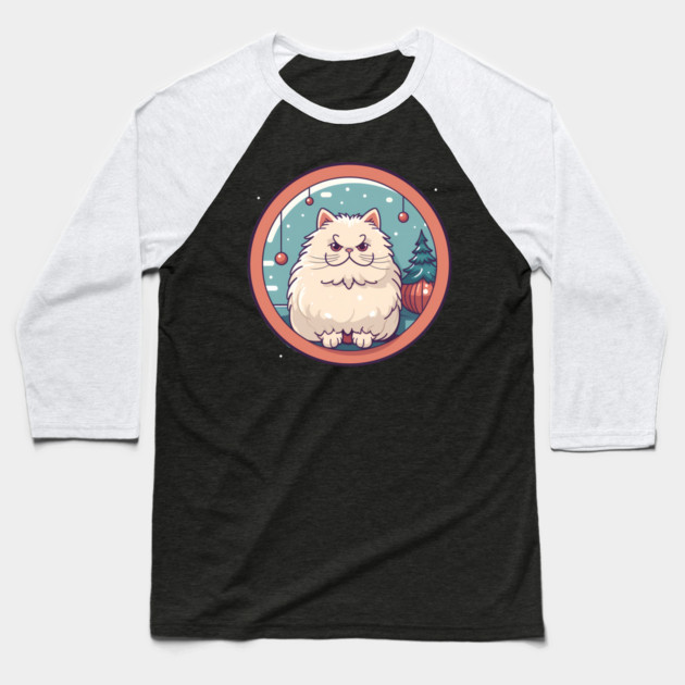 Persian Cat Xmas  Ornament, Love Cats Baseball T-Shirt by logiamerch