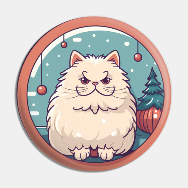 Persian Cat Xmas  Ornament, Love Cats Pin by logiamerch