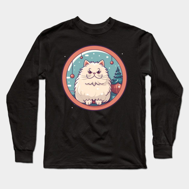 Persian Cat Xmas  Ornament, Love Cats Long Sleeve T-Shirt by logiamerch