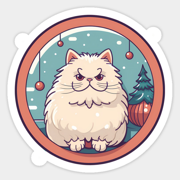 Persian Cat Xmas  Ornament, Love Cats Magnet by logiamerch