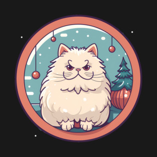 Persian Cat Xmas  Ornament, Love Cats T-Shirt