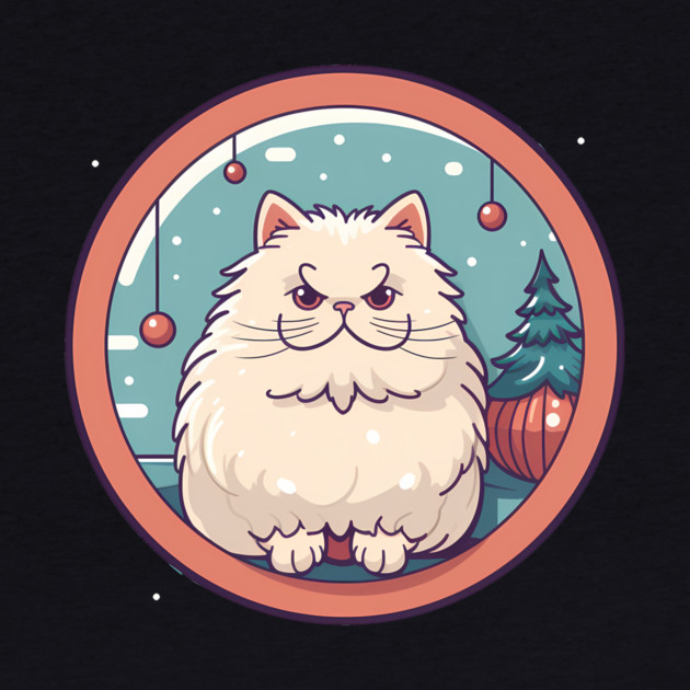 Persian Cat Xmas  Ornament, Love Cats by logiamerch
