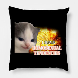 i have homosexual tendencies Pillow