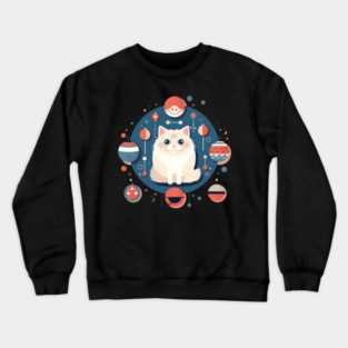 Ragdoll Cat Xmas  Ornament, Love Cats Crewneck Sweatshirt