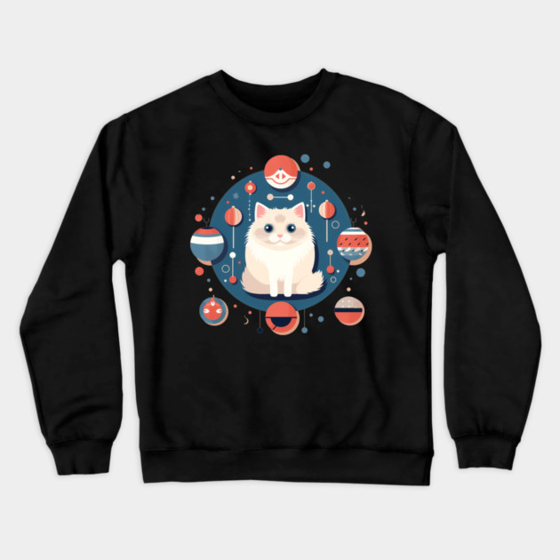 Ragdoll Cat Xmas  Ornament, Love Cats Crewneck Sweatshirt by logiamerch
