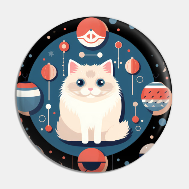 Ragdoll Cat Xmas  Ornament, Love Cats Pin by logiamerch