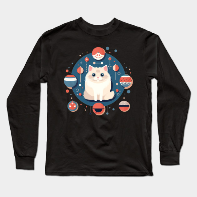 Ragdoll Cat Xmas  Ornament, Love Cats Long Sleeve T-Shirt by logiamerch