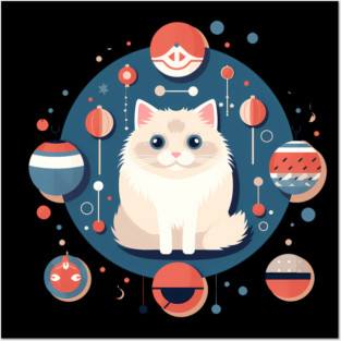 Ragdoll Cat Xmas  Ornament, Love Cats Posters and Art