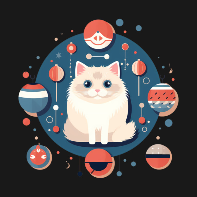 Ragdoll Cat Xmas  Ornament, Love Cats by logiamerch