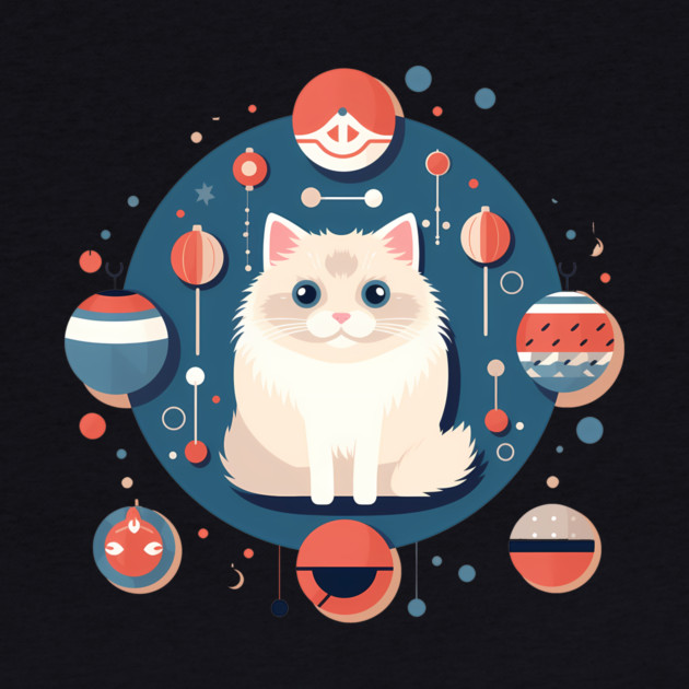 Ragdoll Cat Xmas  Ornament, Love Cats by logiamerch