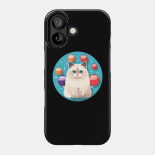 Ragdoll Cat Xmas  Ornament, Love Cats Phone Case