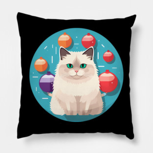Ragdoll Cat Xmas  Ornament, Love Cats Pillow