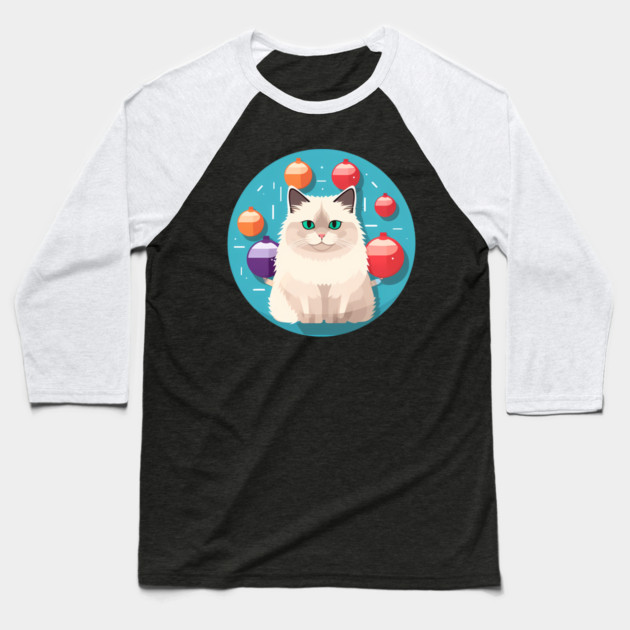 Ragdoll Cat Xmas  Ornament, Love Cats Baseball T-Shirt by logiamerch
