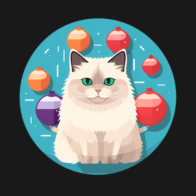 Ragdoll Cat Xmas  Ornament, Love Cats by logiamerch