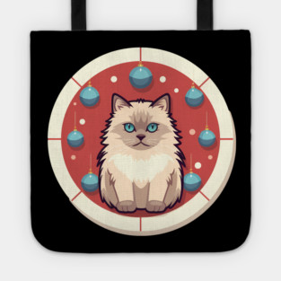 Ragdoll Cat Xmas  Ornament, Love Cats Tote