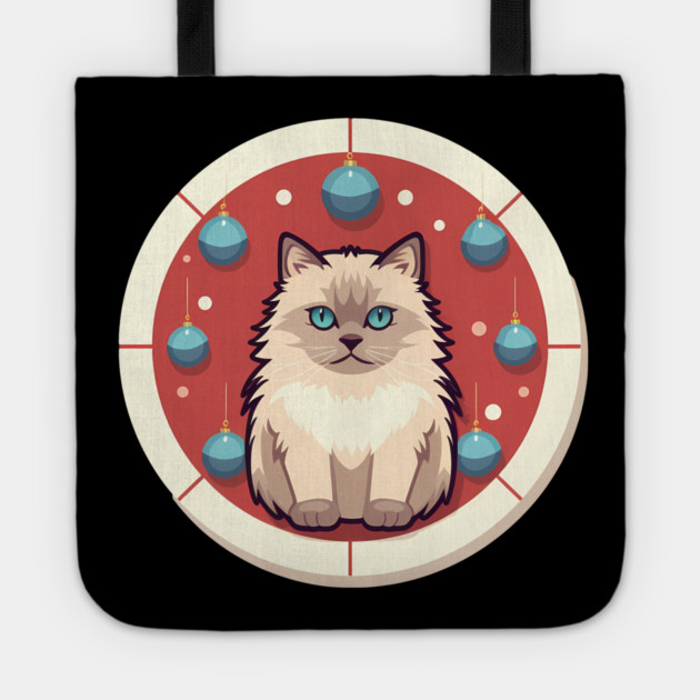 Ragdoll Cat Xmas  Ornament, Love Cats Tote by logiamerch