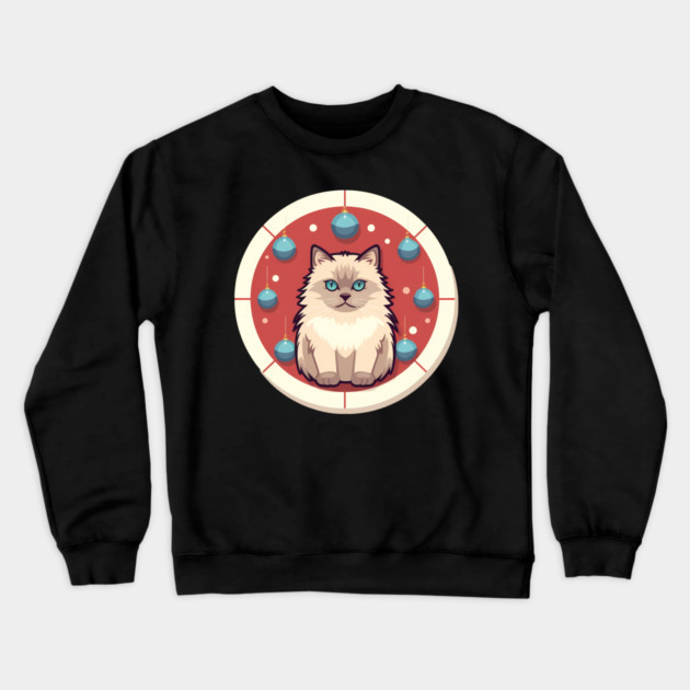 Ragdoll Cat Xmas  Ornament, Love Cats Crewneck Sweatshirt by logiamerch