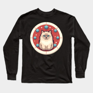 Ragdoll Cat Xmas  Ornament, Love Cats Long Sleeve T-Shirt