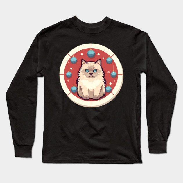 Ragdoll Cat Xmas  Ornament, Love Cats Long Sleeve T-Shirt by logiamerch