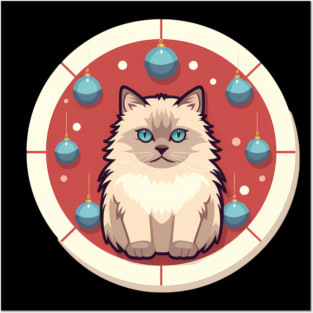 Ragdoll Cat Xmas  Ornament, Love Cats Posters and Art