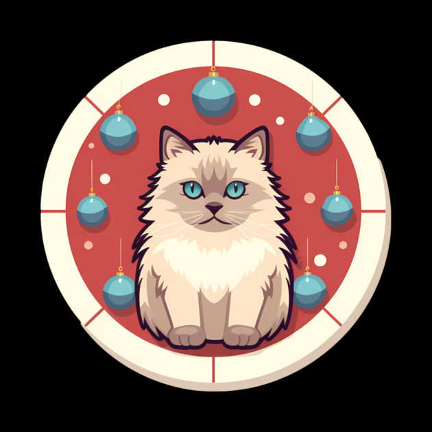 Ragdoll Cat Xmas  Ornament, Love Cats by logiamerch