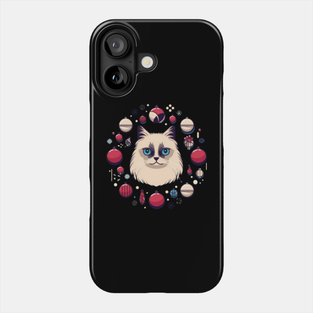 Ragdoll Cat Xmas  Ornament, Love Cats Phone Case by logiamerch
