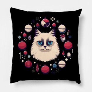 Ragdoll Cat Xmas  Ornament, Love Cats Pillow