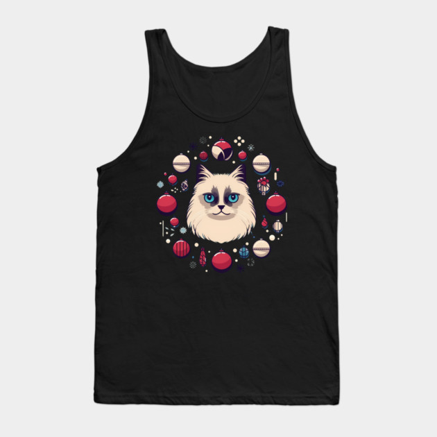 Ragdoll Cat Xmas  Ornament, Love Cats Tank Top by logiamerch