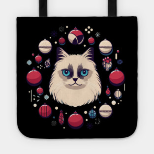 Ragdoll Cat Xmas  Ornament, Love Cats Tote