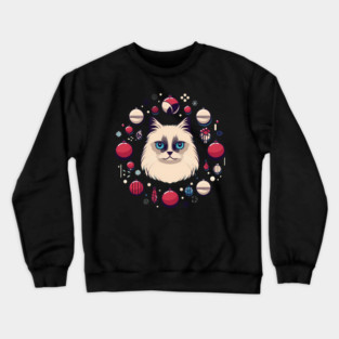 Ragdoll Cat Xmas  Ornament, Love Cats Crewneck Sweatshirt