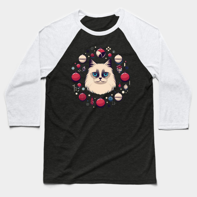 Ragdoll Cat Xmas  Ornament, Love Cats Baseball T-Shirt by logiamerch