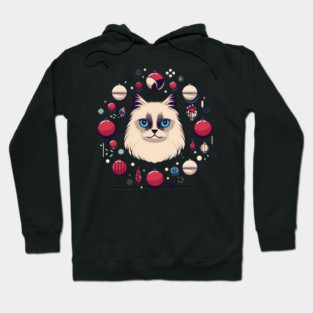 Ragdoll Cat Xmas  Ornament, Love Cats Hoodie